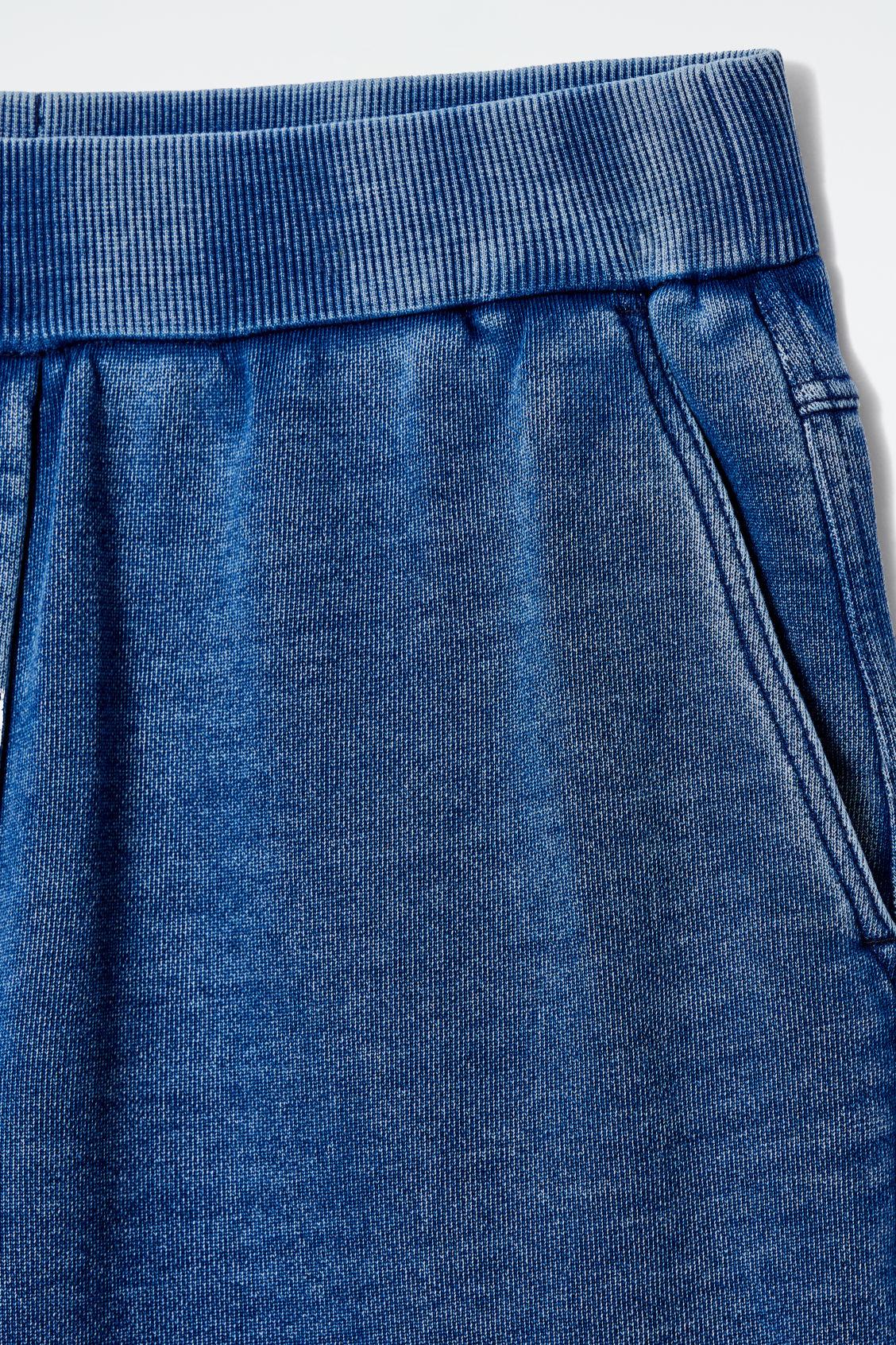 DENIM-WASH JERSEY JOGGERS Product Image