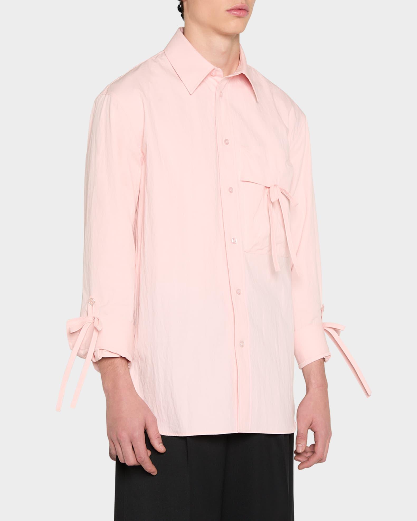 Men's Bow Detail Workwear Shirt Product Image