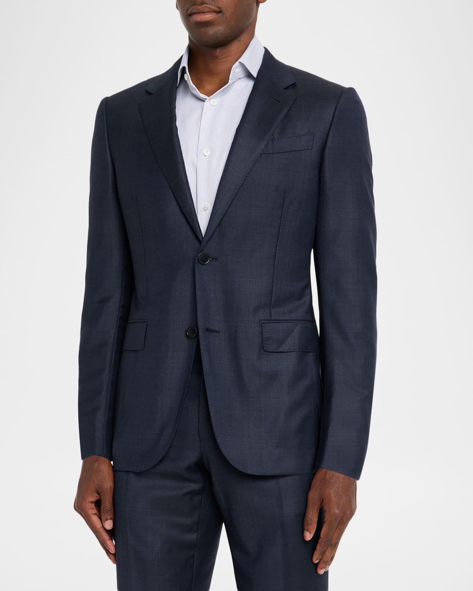 Men's Wool Tonal Plaid Two-Piece Suit Product Image