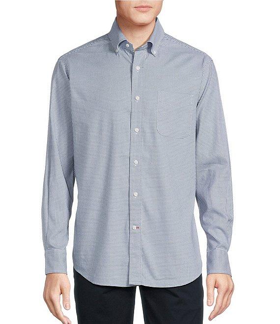Cremieux Blue Label Long Sleeve Button Down Check Oxford Woven Shirt Product Image