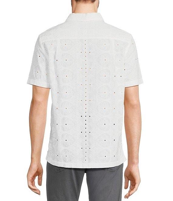 Murano Shape of Water Collection Slim Fit Short Sleeve Woven Shirt Product Image