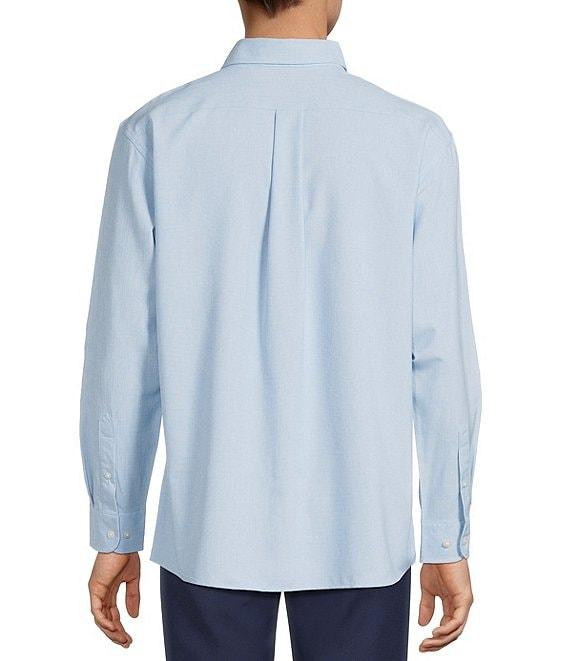 Roundtree & Yorke Performance The Traveler Long Sleeve Solid Chambray Sport Shirt Product Image