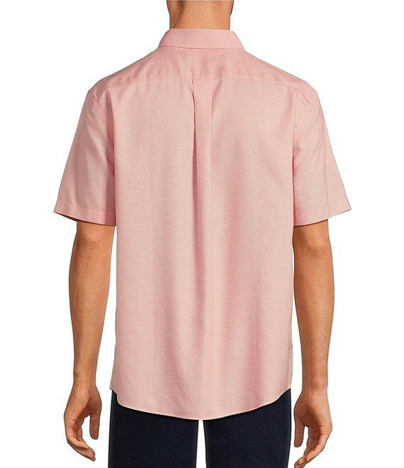 Gold Label Roundtree & Yorke Big & Tall Non-Iron Short Sleeve Solid Dobby Sport Shirt Product Image