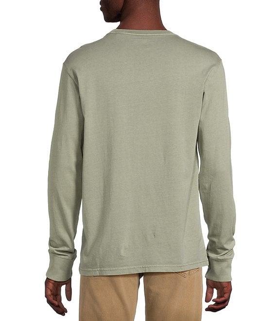 Cremiuex Premium Denim Garment-Dyed Long Sleeve T-Shirt Product Image