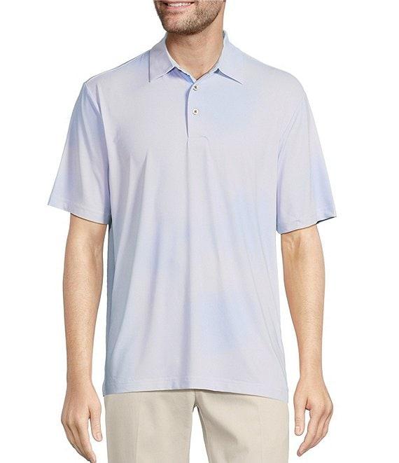 Roundtree & Yorke Performance The Fairway Short Sleeve Watercolor Polo Shirt Product Image