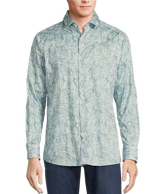 Hart Schaffner Marx The Mr. Classic Collection Long Sleeve Paisley Coatfront Shirt Product Image