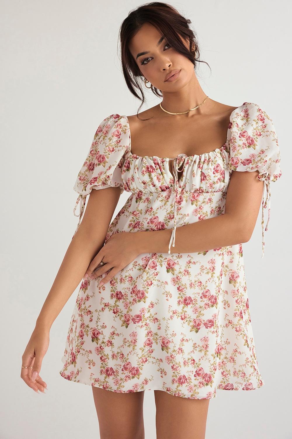 Princess  rose print mini dress - sale Product Image