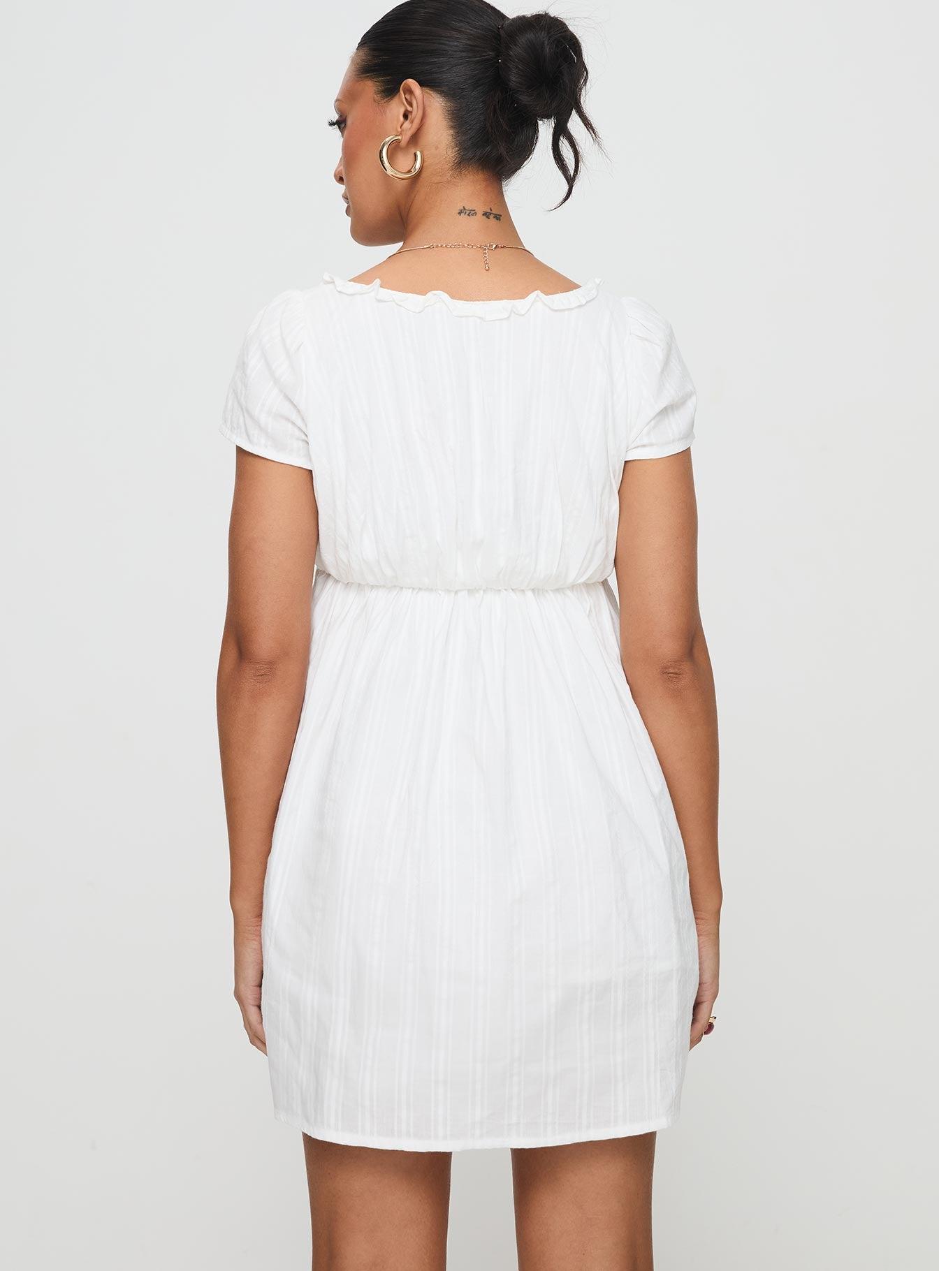 Monsterrat Mini Dress White Product Image