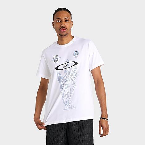 Nike Mens Nike NSW SS Crew Victory T-Shirt - Mens White/Blue Product Image