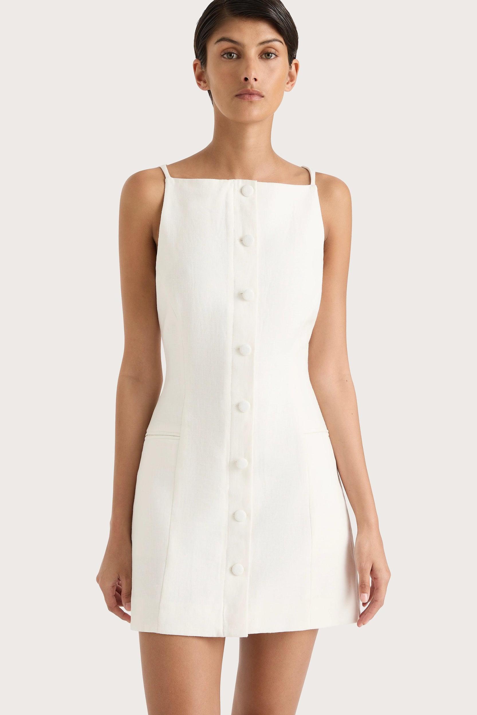 Ambra Mini Dress White - Final Sale Product Image