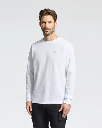 MENS TAYLOR PIQUE LONG SLEEVE TEE - B6T580F200 Male Product Image