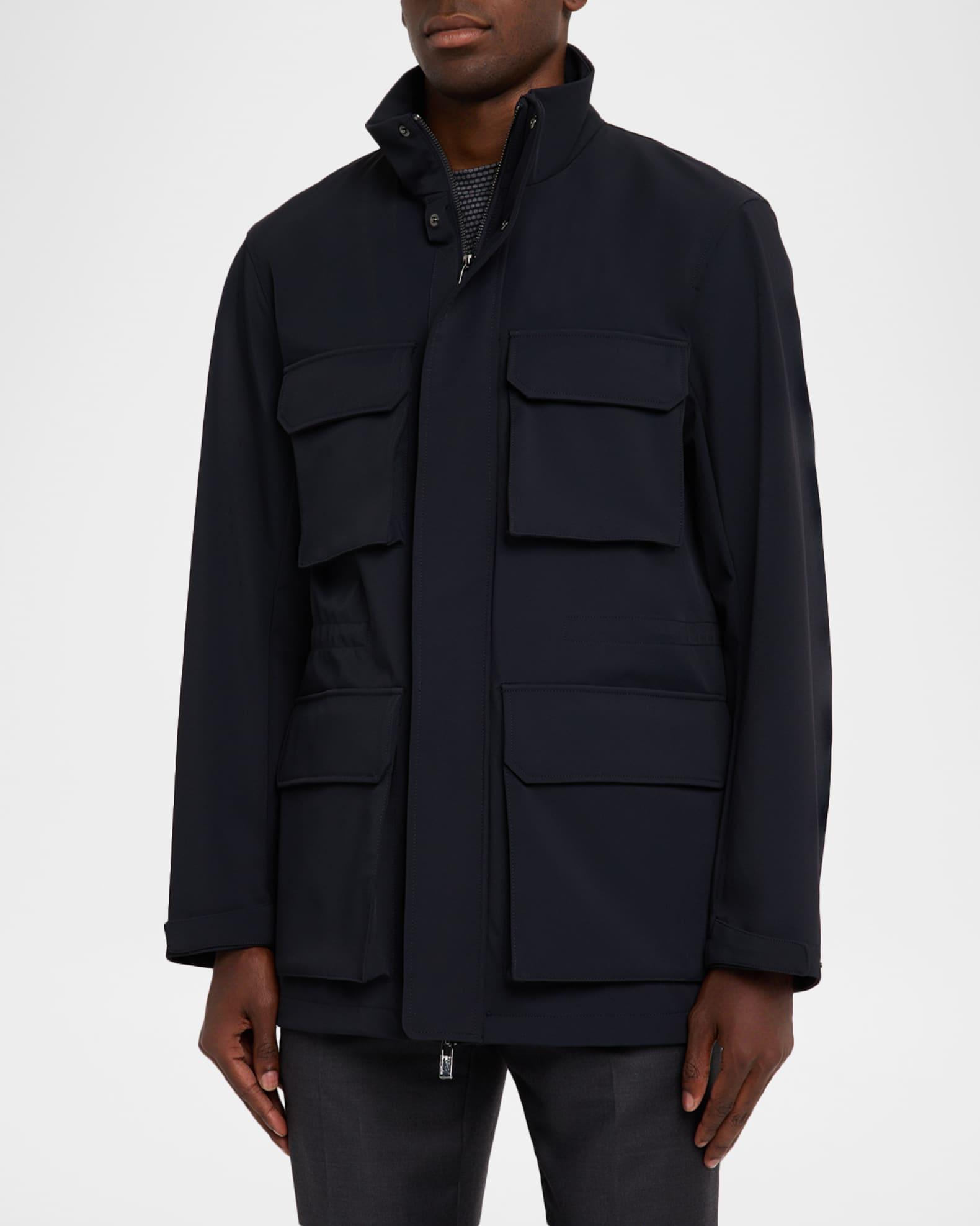 Men's Nylon Four-Pocket Car Coat Product Image
