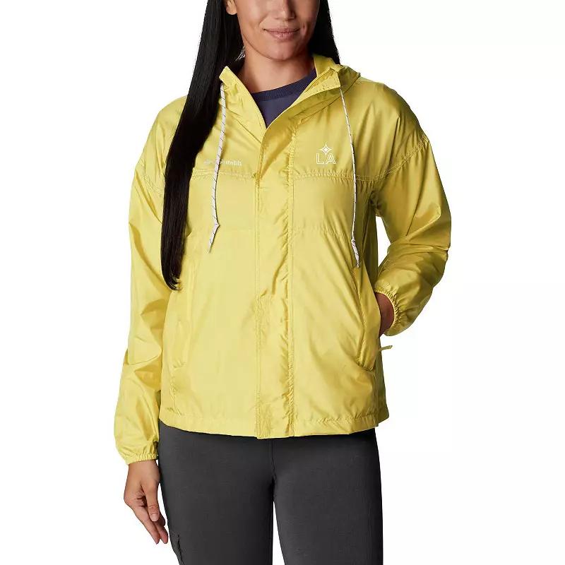 Women's Columbia Yellow Nashville SC Flash Challenger Omni-Shade Full-Zip Windbreaker,  Product Image