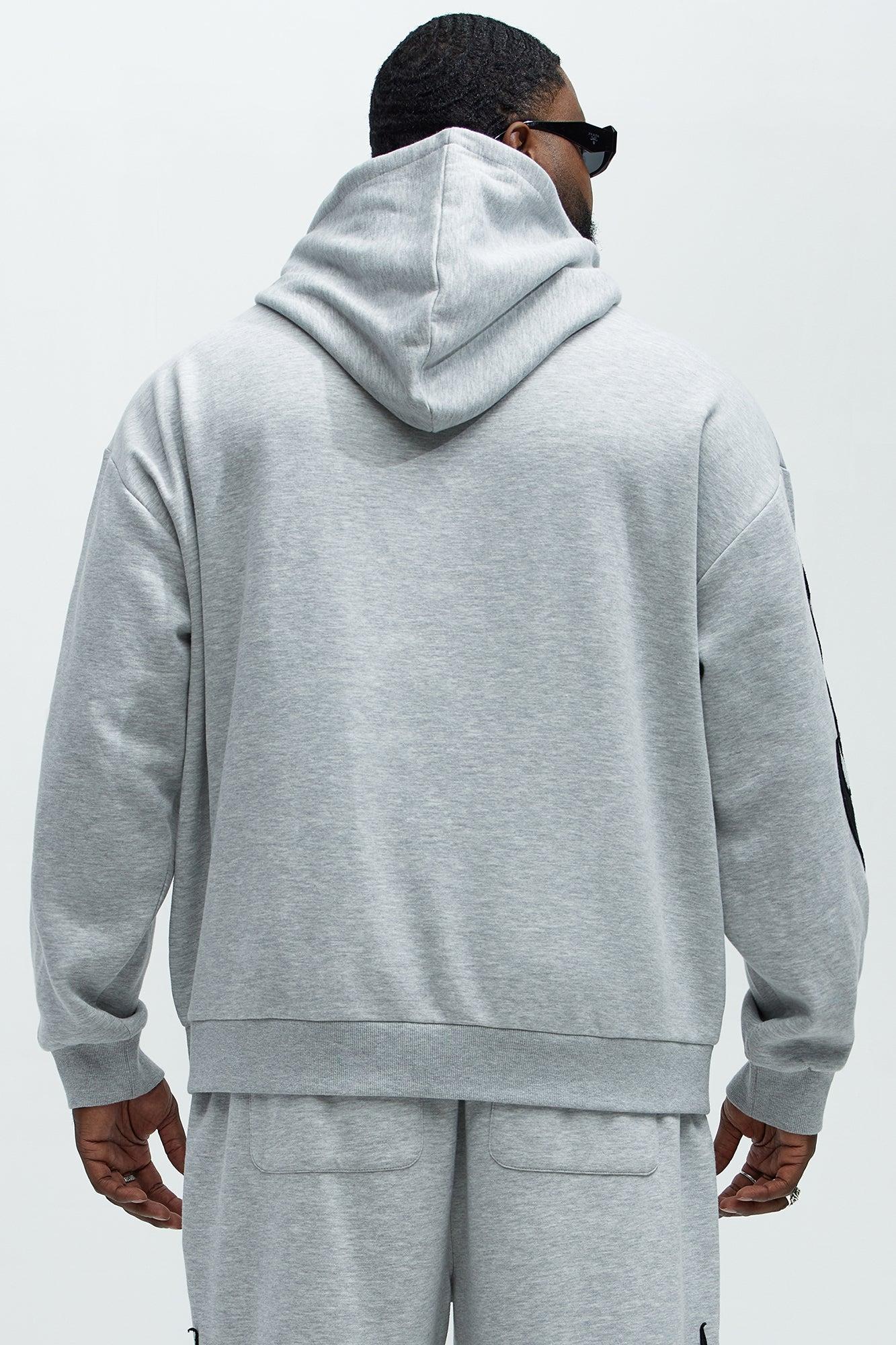 Flame Time Tyson Hoodie - Heather Grey Product Image