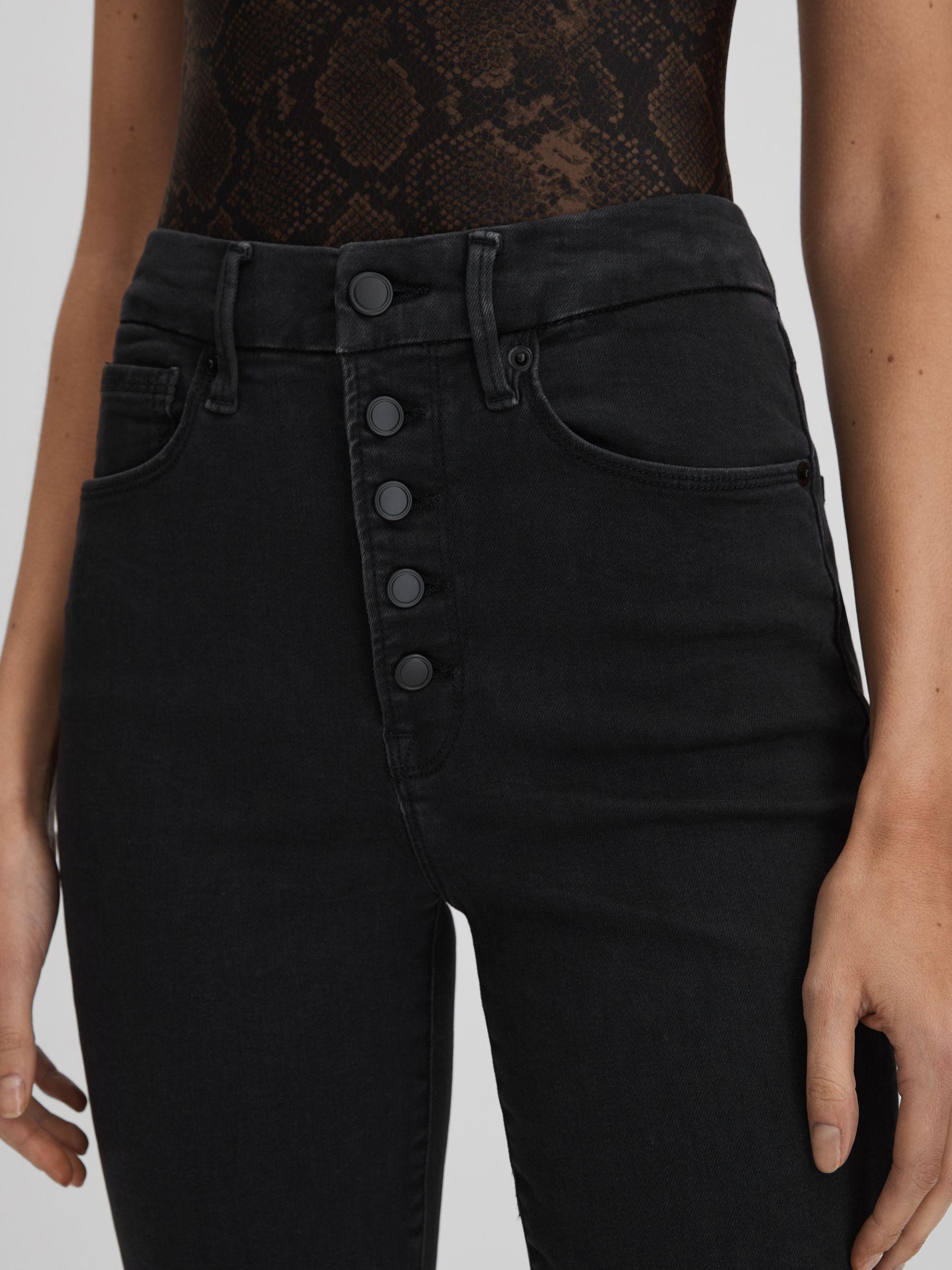 Good American Always Fits Skinny Jeans in Black Product Image