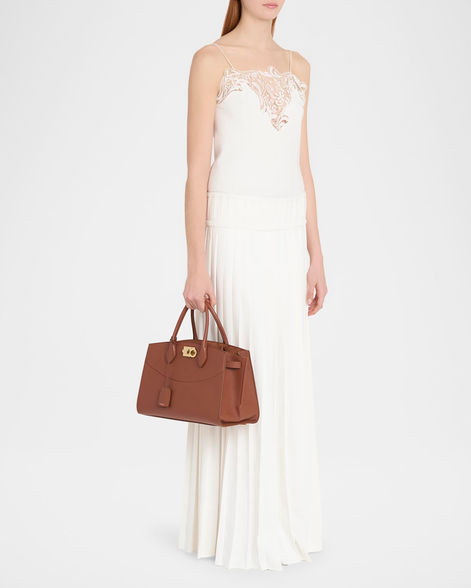 The New Studio Soft Leather Top-Handle Bag Product Image