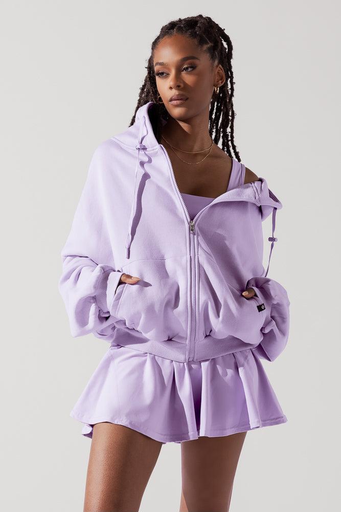 Zip Cloud Hoodie - Blush Product Image