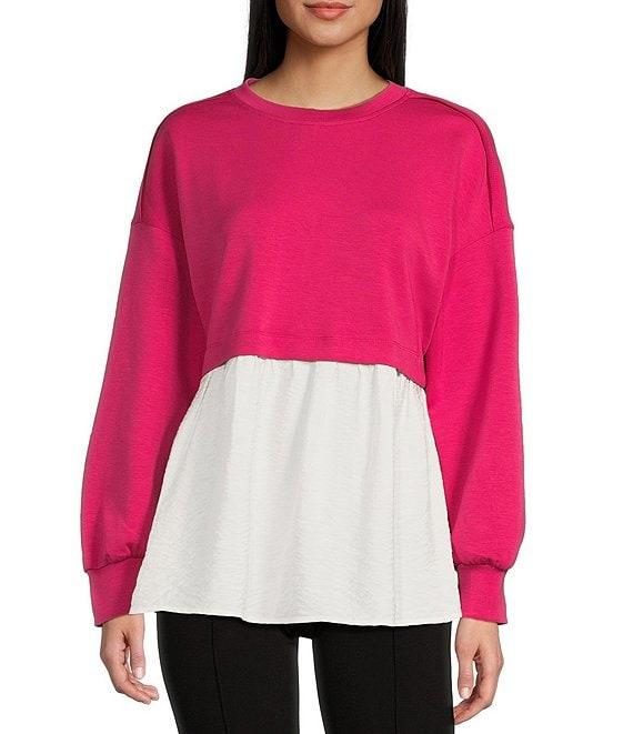 I.N. San Francisco Long Sleeve Two-fer Tunic Top Product Image