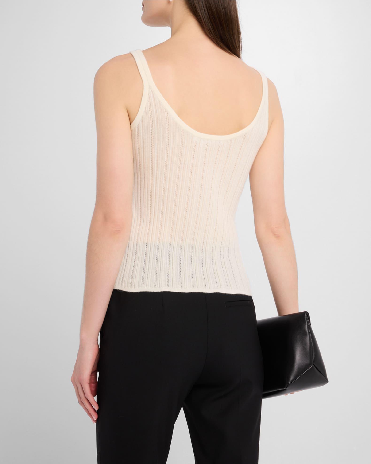 Pointelle Knit Slim Tank Top Product Image