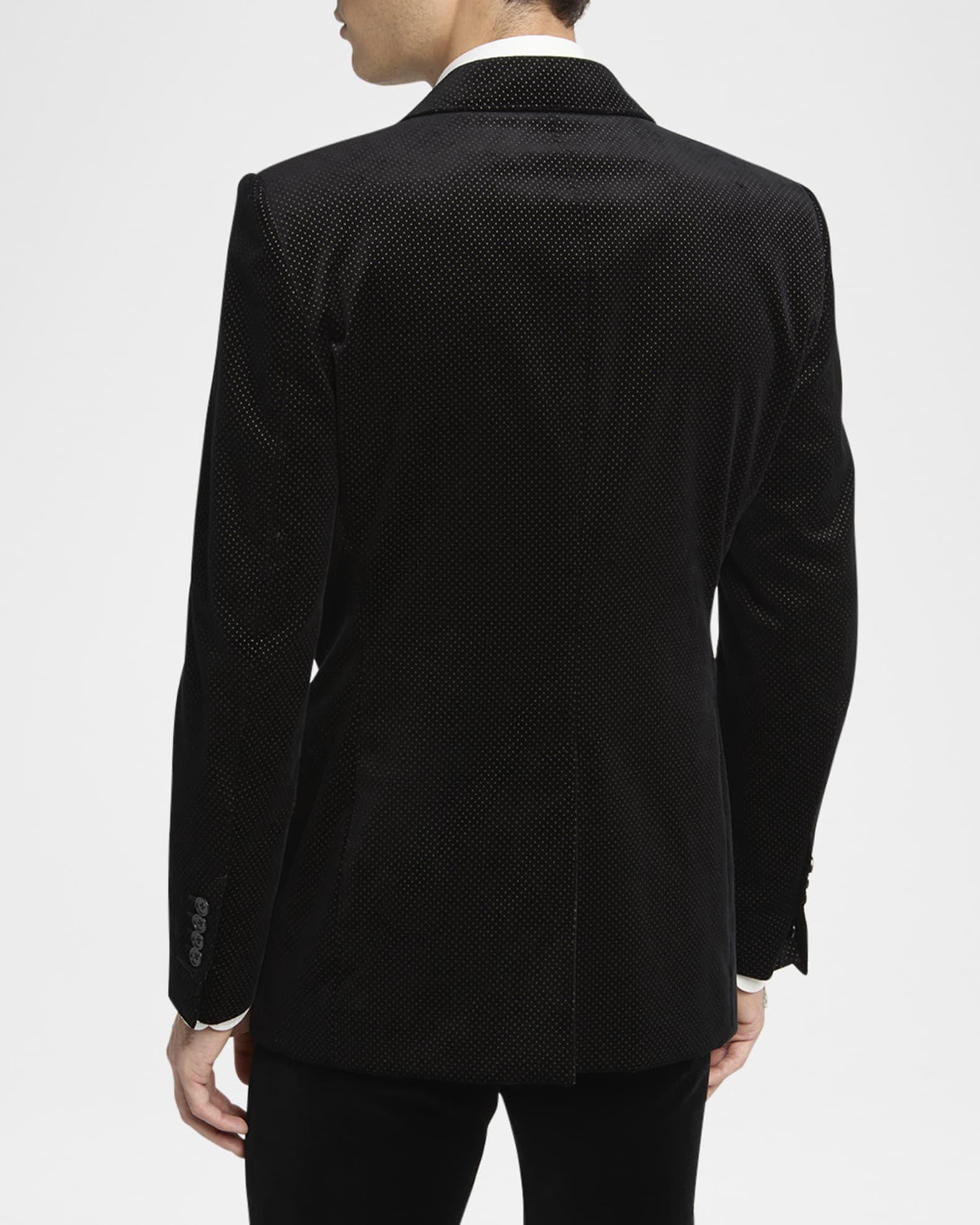 Men's Dyllan Velvet Polka Dot Dinner Jacket Product Image