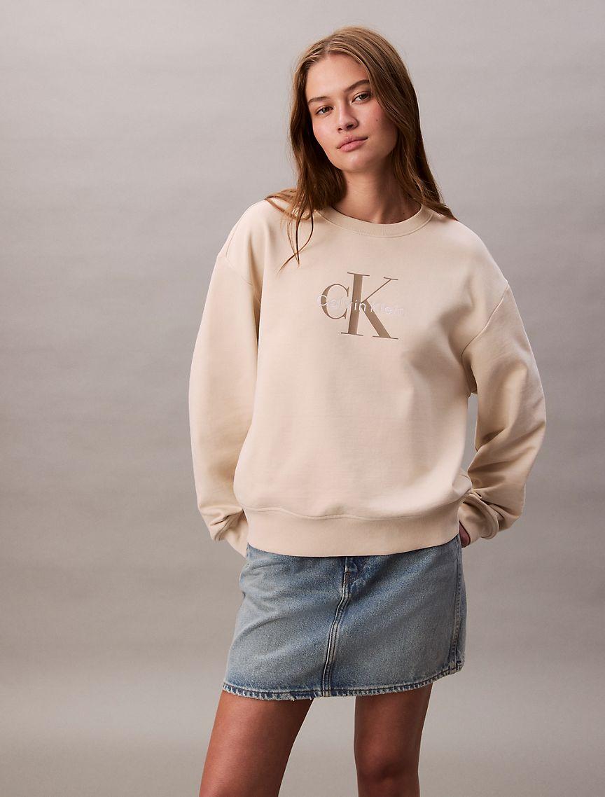 Monogram Logo French Terry Relaxed Sweatshirt Product Image