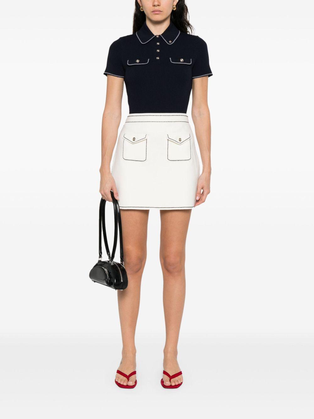 contrast-trim polo shirt Product Image