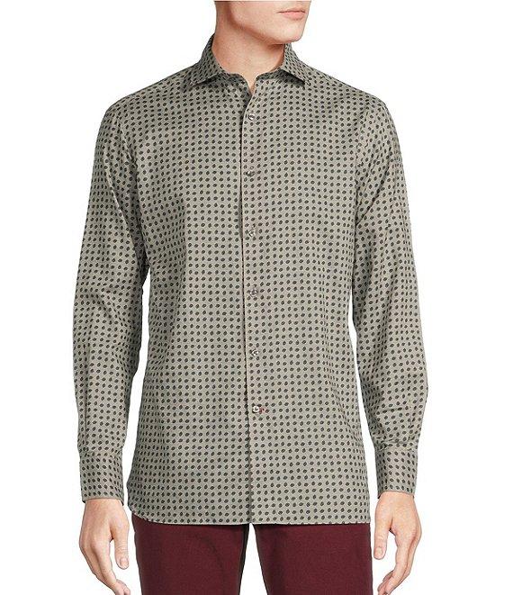 Cremieux Blue Label Chamonix Collection Medallion Print Long Sleeve Woven Shirt Product Image