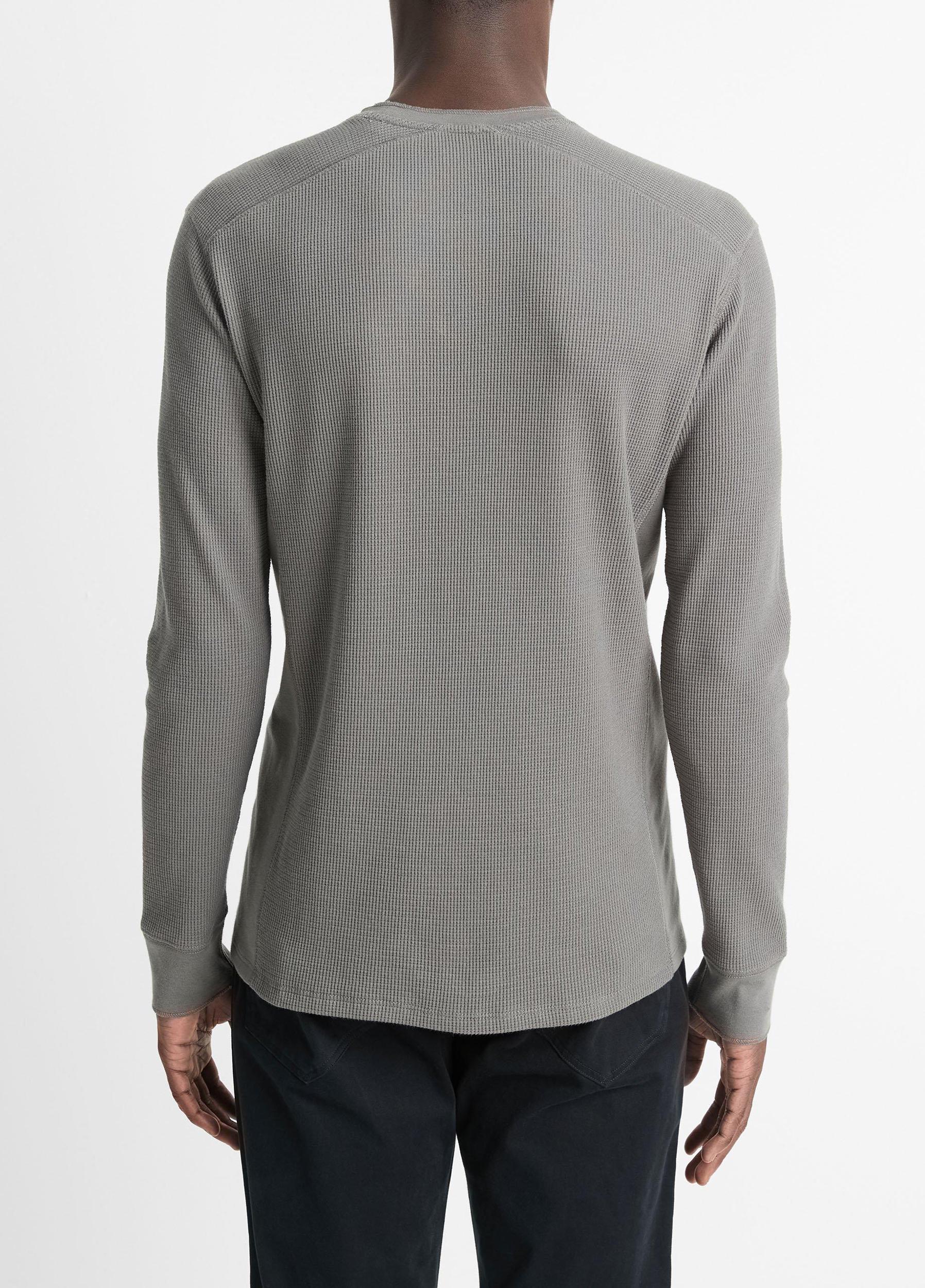 Pima Cotton-Blend Thermal Long-Sleeve T-Shirt Product Image