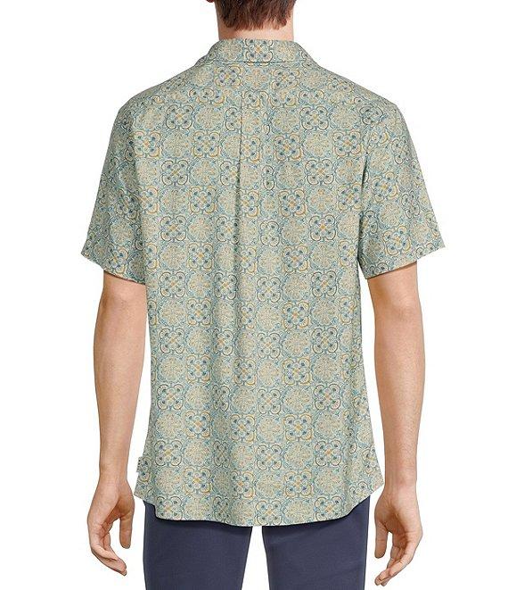 Rowm Short Sleeve Outsider Tile Print Shirt Product Image