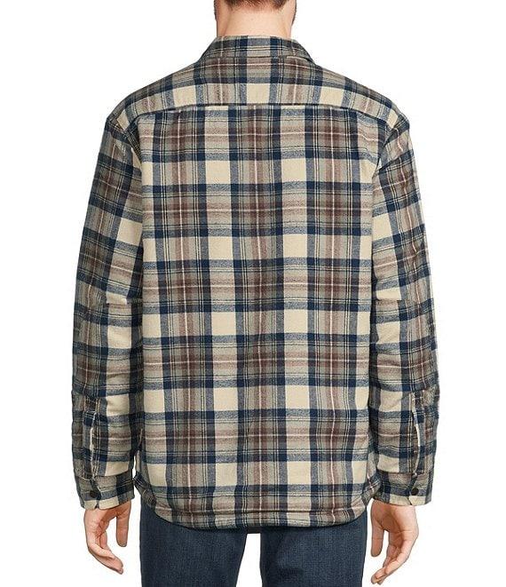 L.L.Bean Sherpa Lined Tartan Scotch Plaid Long Sleeve Woven Shirt Product Image