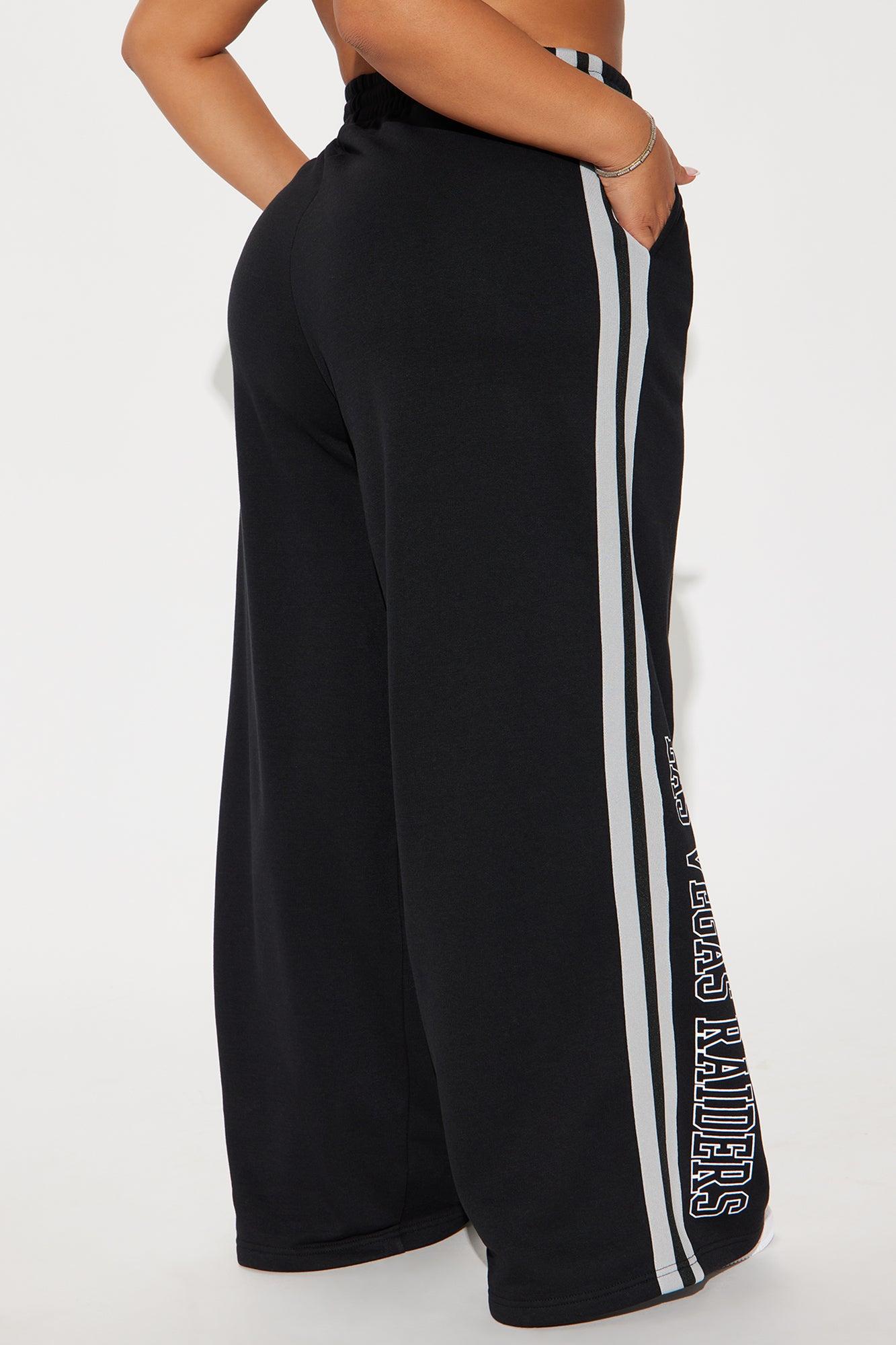 Raiders Second Half Come-Back Wide Leg Pant - Black Female Product Image