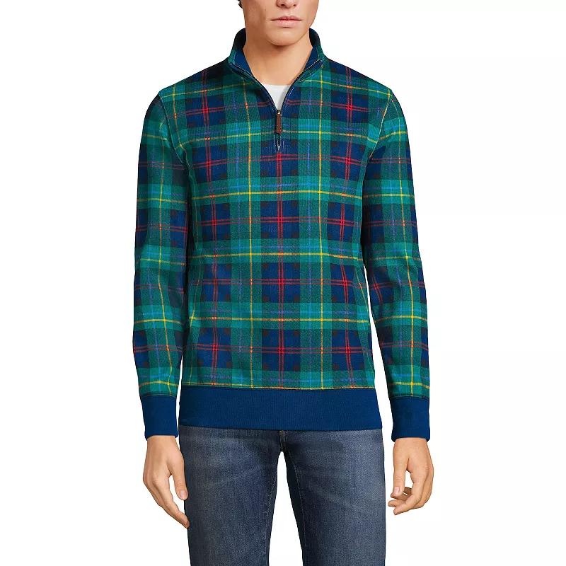 Big & Tall Lands' End Bedford Classic-Fit Ribbed Quarter-Zip Sweater, Men's,  Product Image