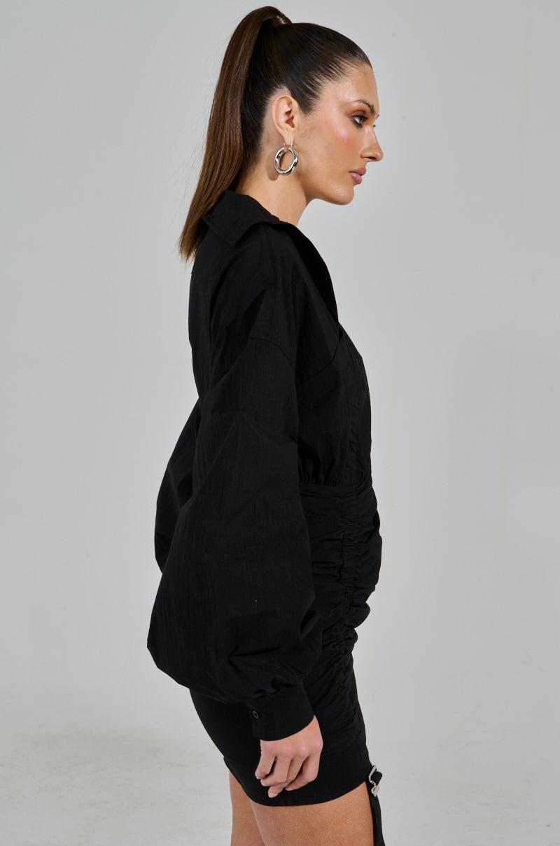 MELODY POPLIN MINI DRESS Product Image