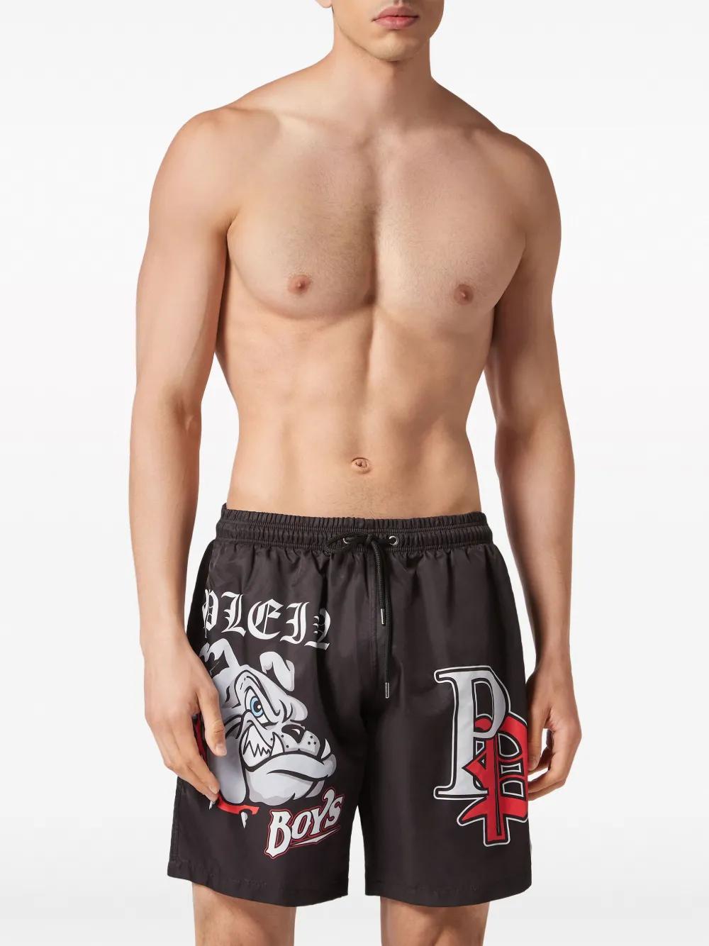 Bulldogs-print swim shorts Product Image
