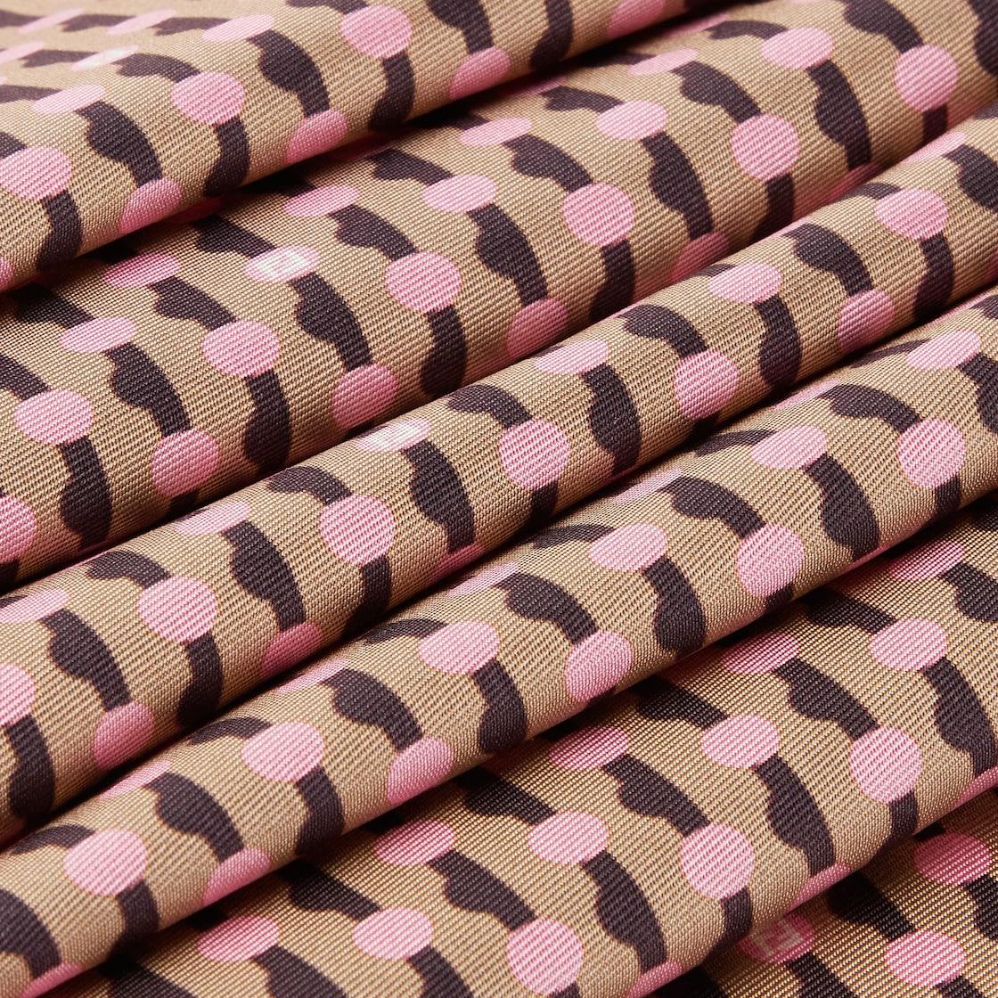 Fendi FoulardPink Fendi Dots silk foulard Product Image