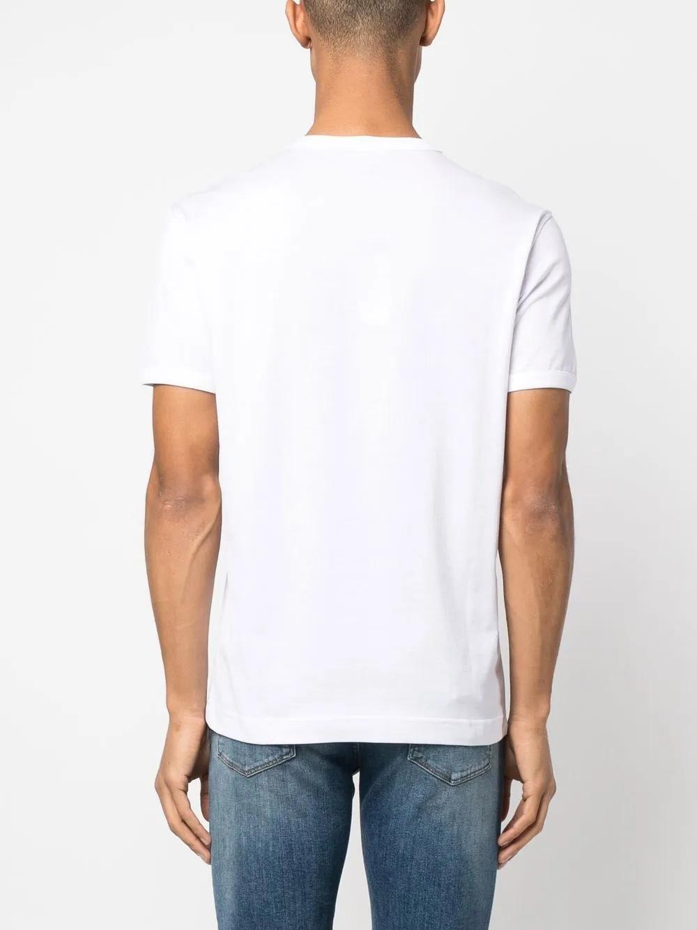 embroidered cotton T-shirt Product Image