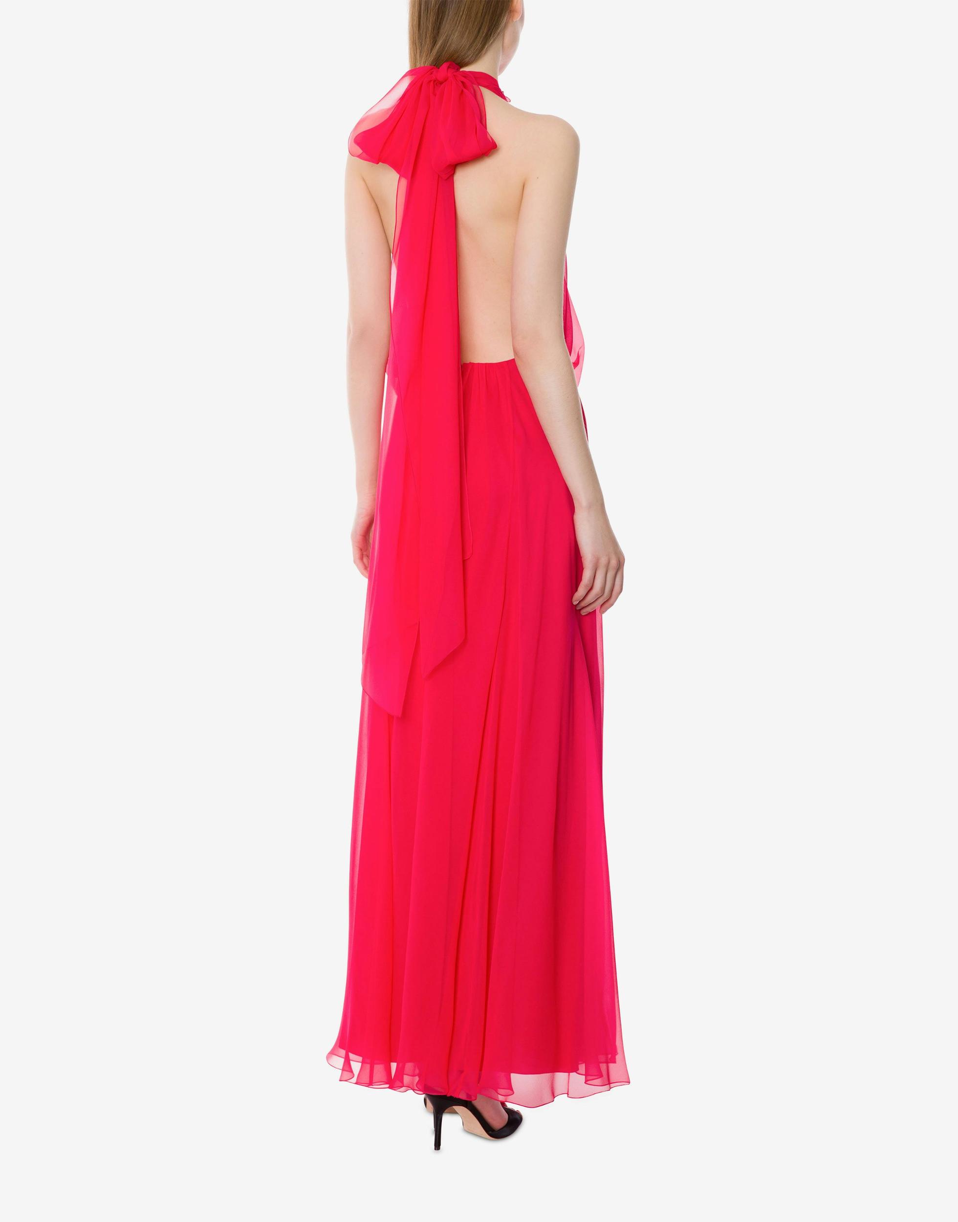 Long dress in organic chiffon Product Image