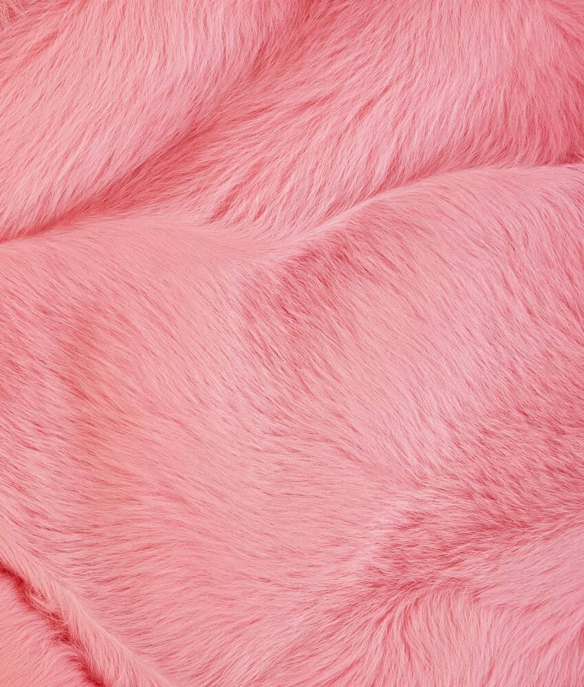 Women's Toscana Shearling Cropped Blouson in Petal Product Image