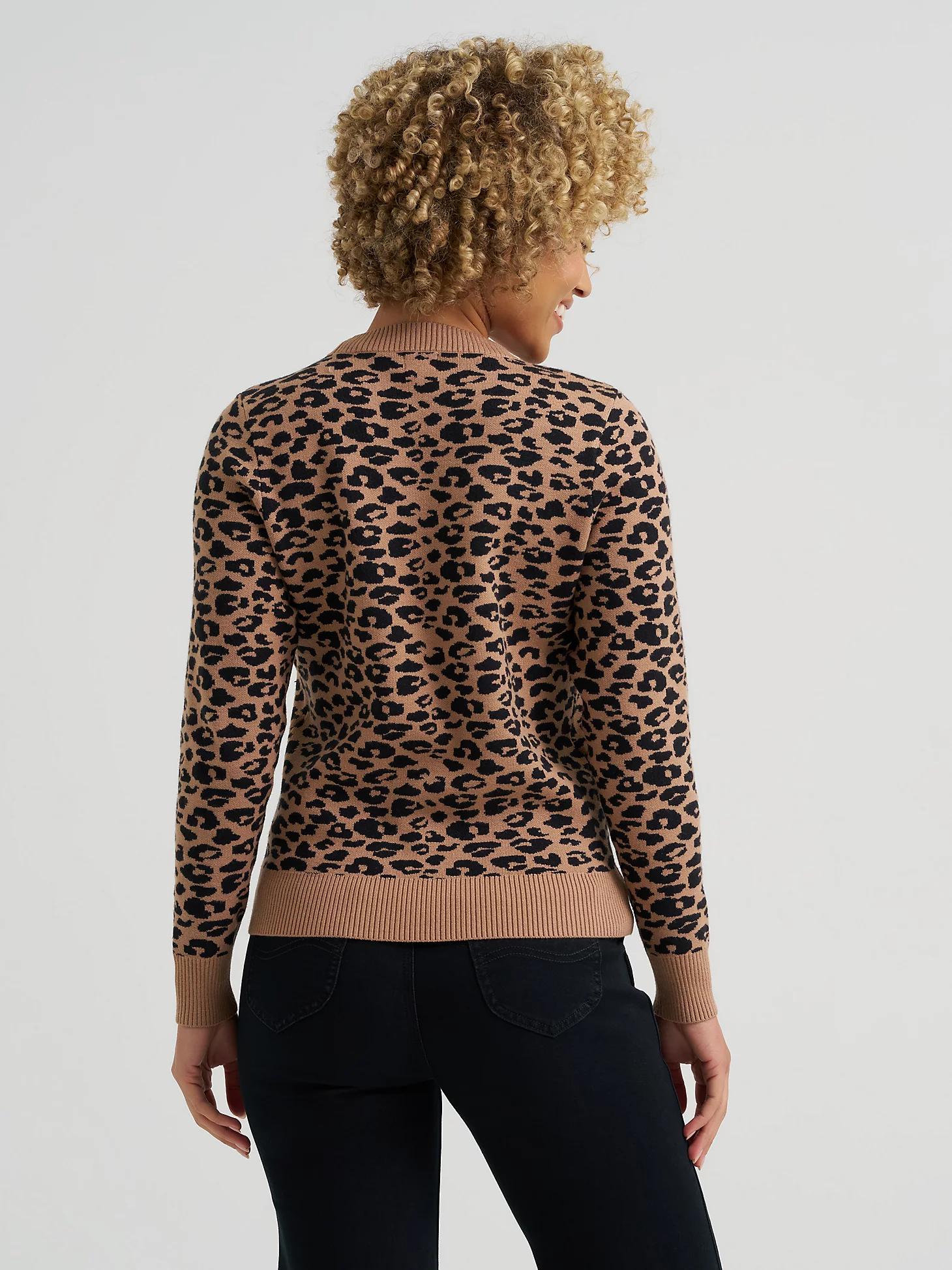 Women's Leopard Print Sweater | Women's Tops & Tees | Lee® Product Image