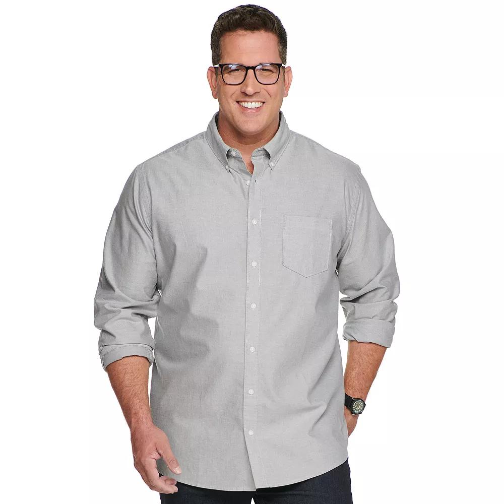 Big & Tall Sonoma Goods For Life® Perfect Length Button-Down Shirt, Men's,  Product Image