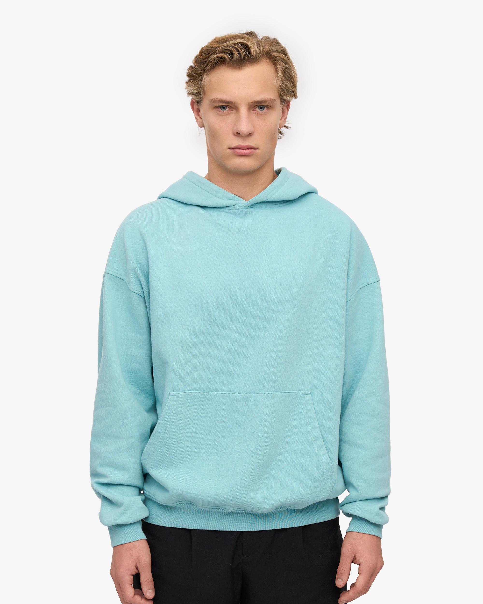 Organic Oversized Hood - Teal Blue Product Image
