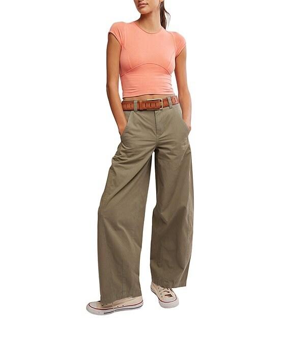 Free People Protagonist Scoop Neck Short Sleeve Cropped Tee Product Image