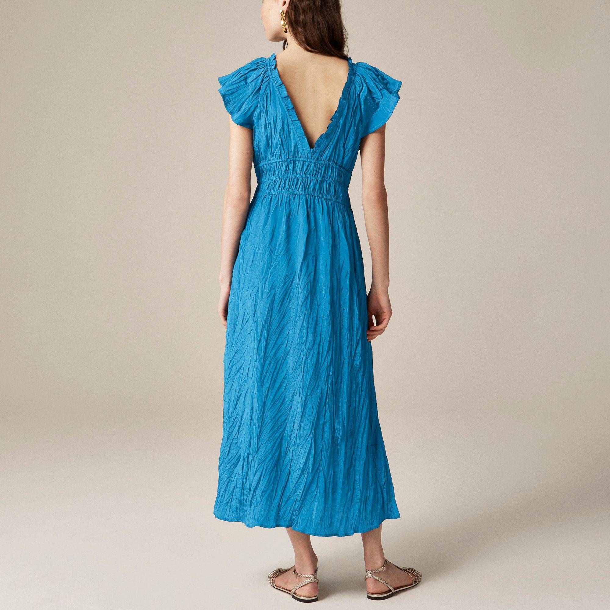 Palermo dress in viscose-blend crinkle Product Image