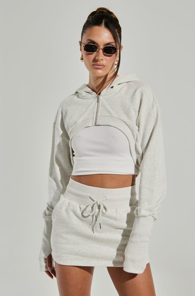 STINGY WITH MY TIME SUPER CROPPED SWEATSHIRT Product Image