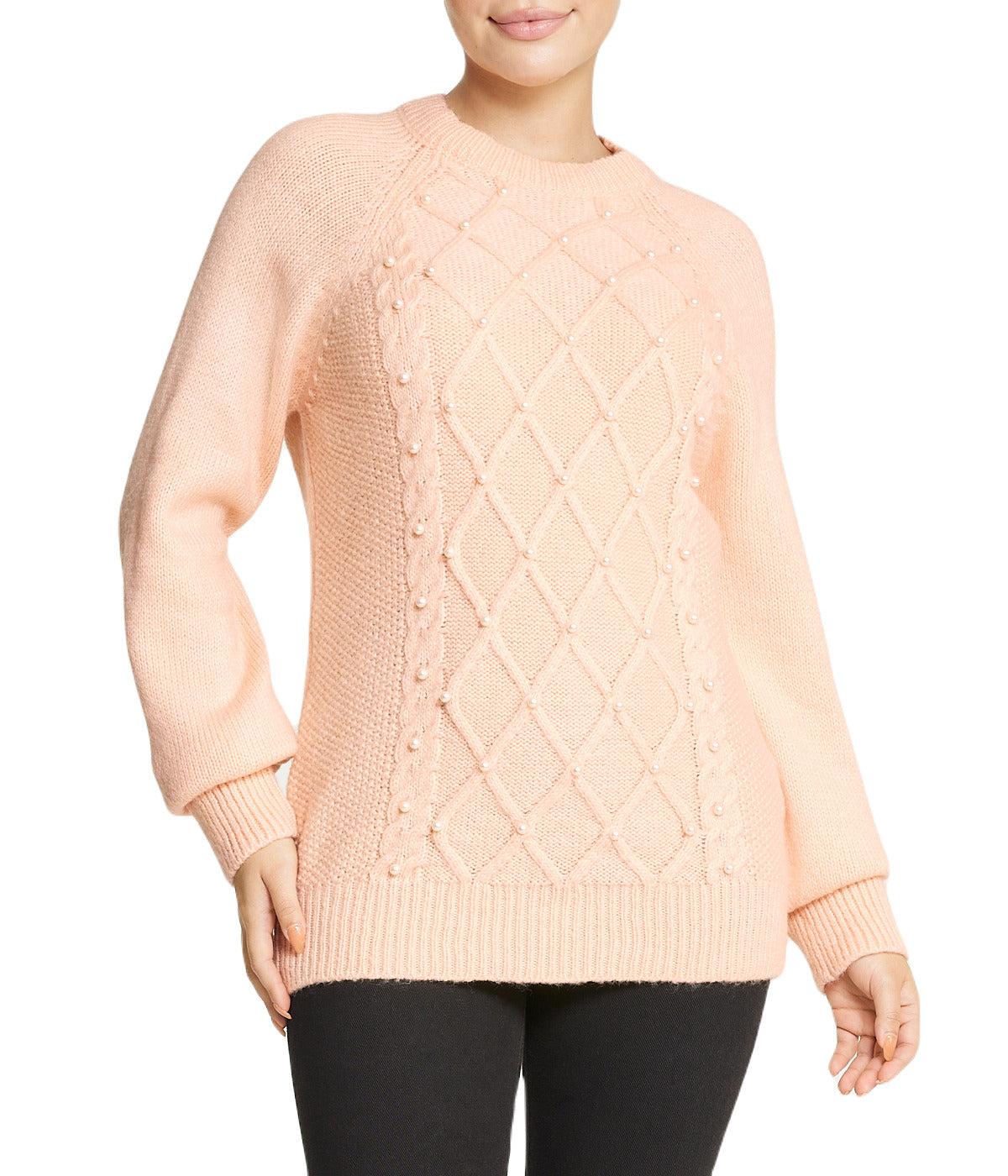 Embellished Cable Pullover Product Image