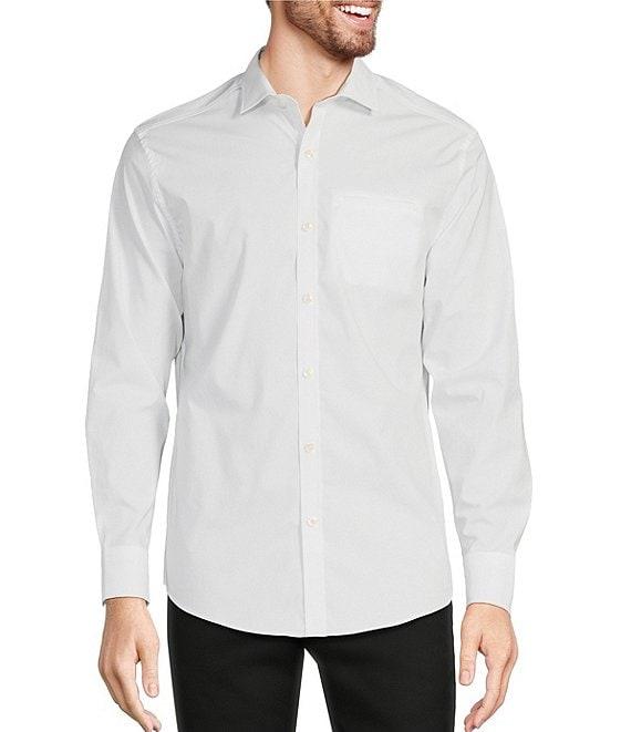 Murano Slim Fit Solid Long Sleeve Woven Shirt Product Image