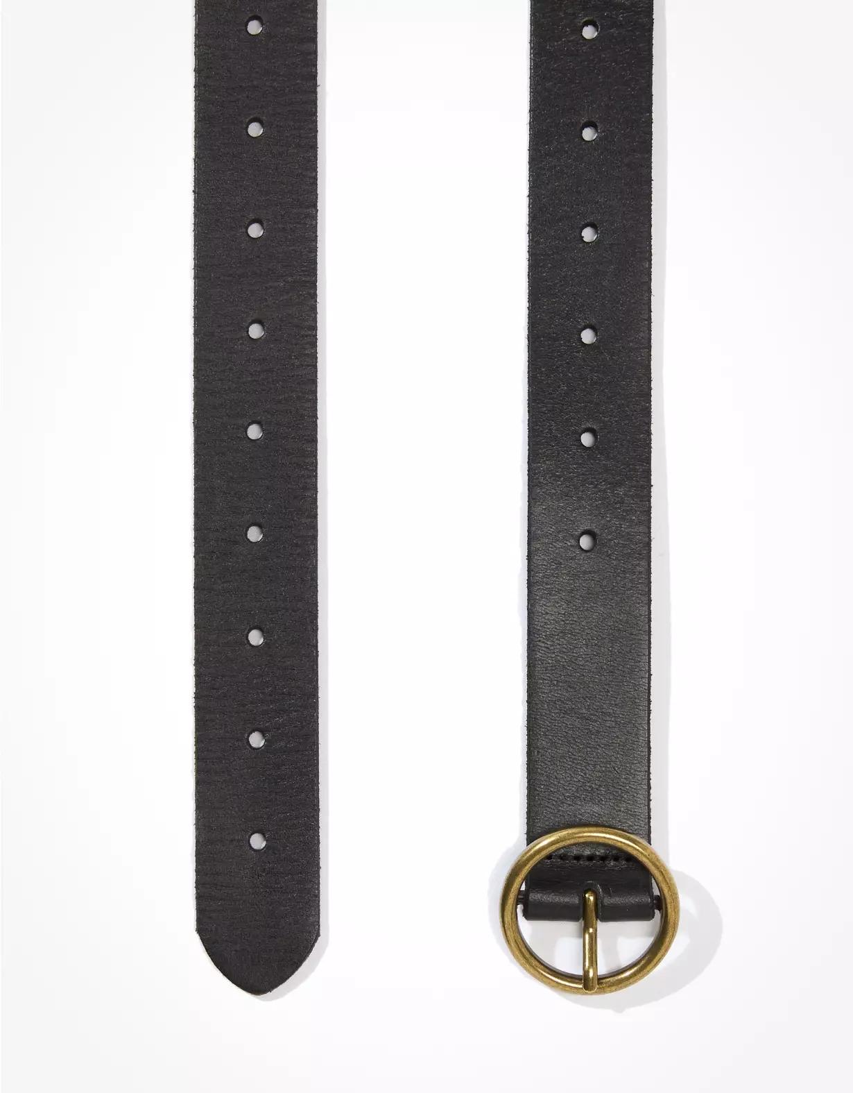 AE Oval Buckle Leather Belt Product Image