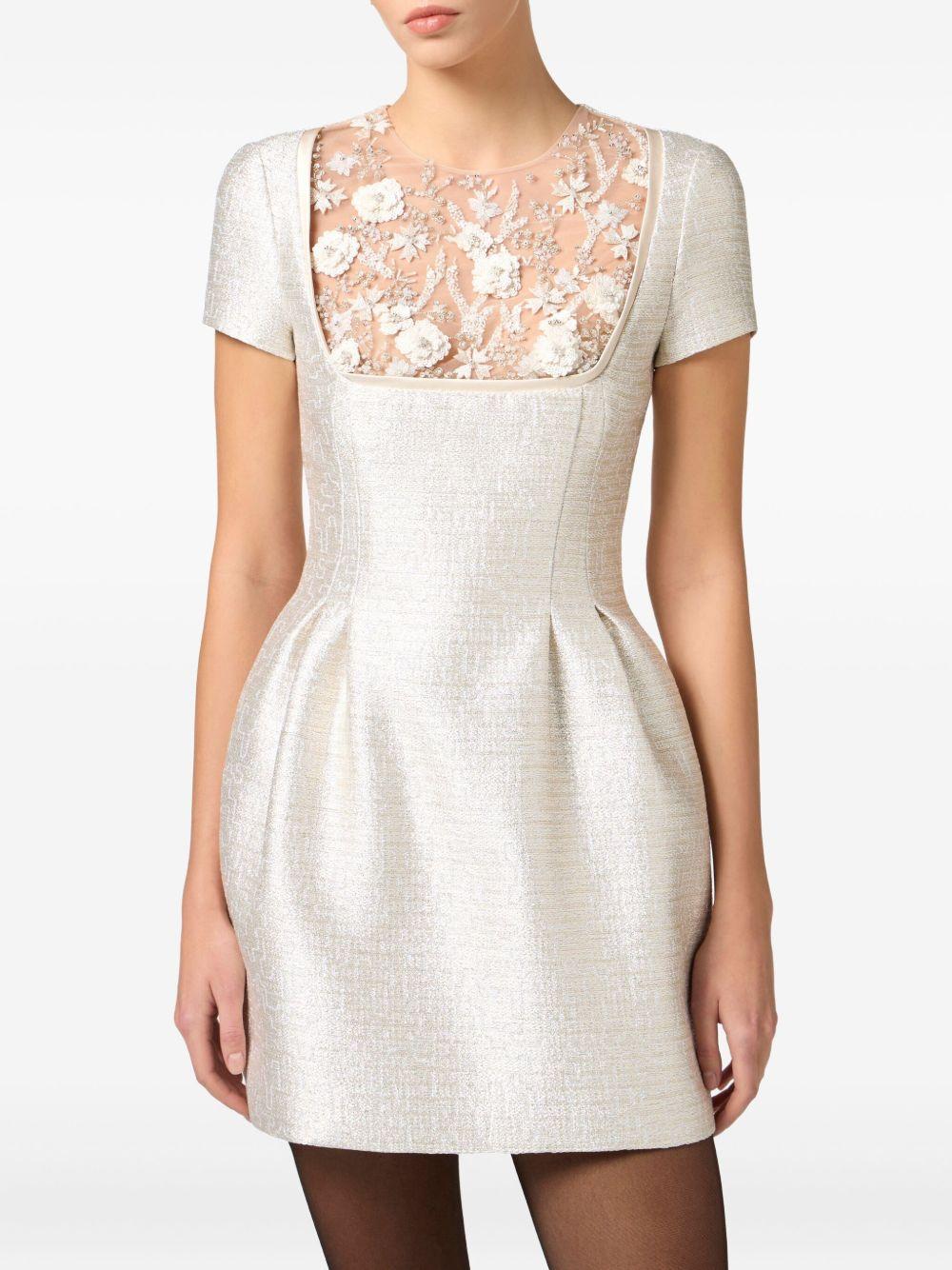 floral-beaded minidress Product Image