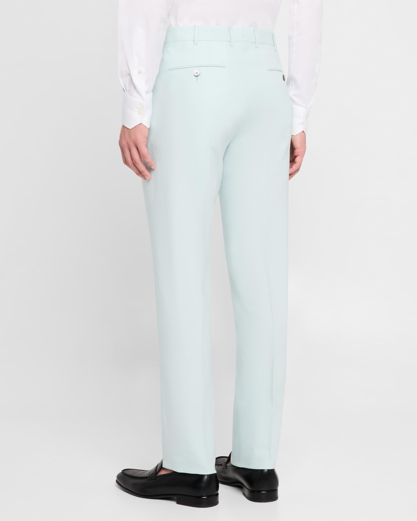 Men's Oasi Lino Flat-Front Trousers Product Image