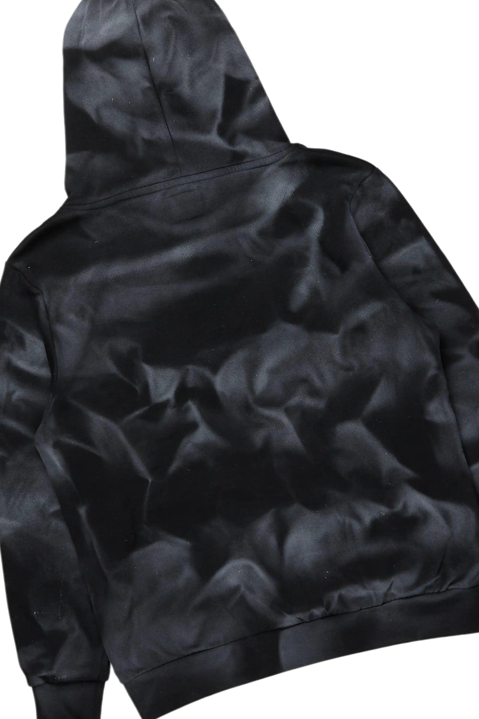 Nelly Black/Red Hoodie/Baggy Track Pant Set Male Product Image